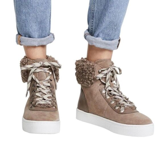 Circus by Sam Edelman Shoes - Sam Edelman Luther Faux Shearling High Top Sneaker